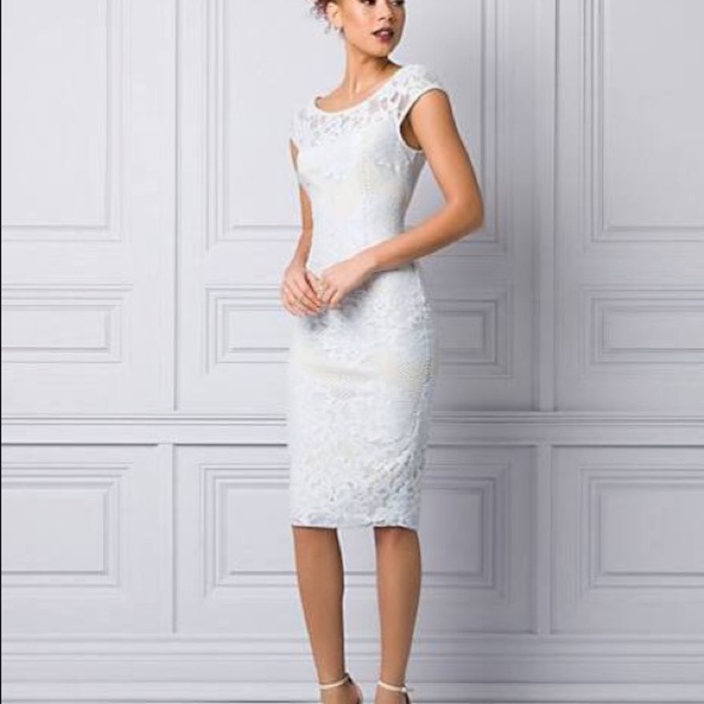 Light blue mesh overlay dress. New with tags